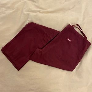 Medium landau maroon scrub bottoms